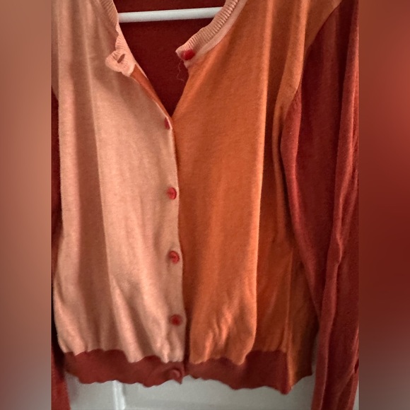 ORVIS Colorblock Cardigan Sweater - Picture 5 of 6